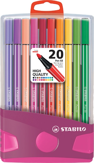 Feutre à dessin - STABILO Pen 68 - ColorParade x 20 feutres pointe